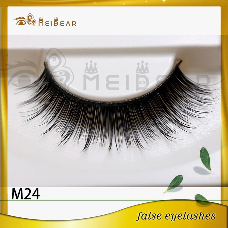 Factory supply custom pacakge invisible band mink eyelashes